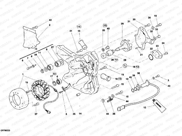 GENERATOR COVER - WATER PUMP » COOLING SYSTEM