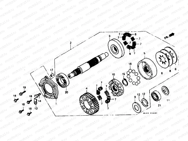 Generator shaft