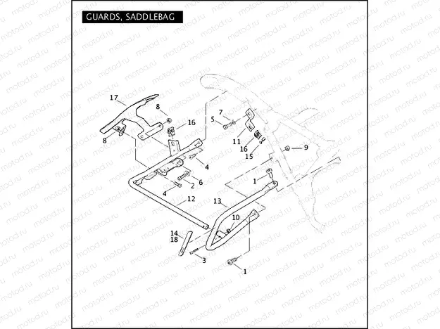 GUARDS, SADDLEBAG