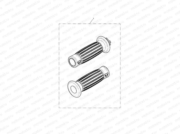Gummy Grip Kit, D25.4, Black
