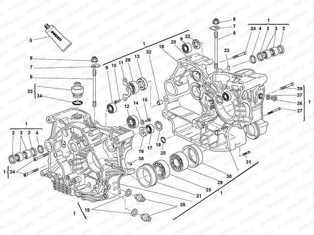 HALF CRANKCASES