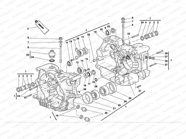 HALF CRANKCASES