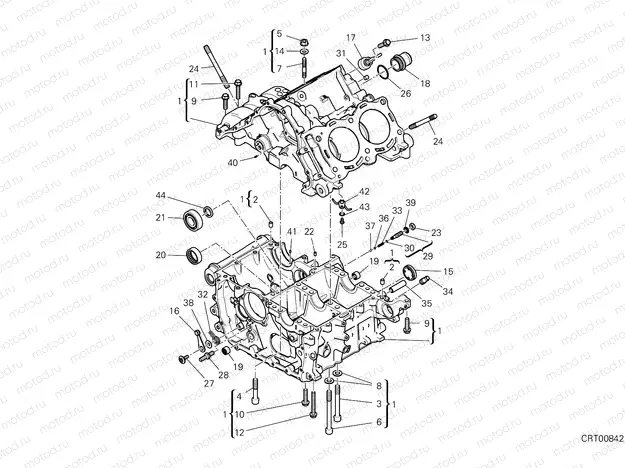 HALF-CRANKCASES PAIR [MOD:PANV4916]