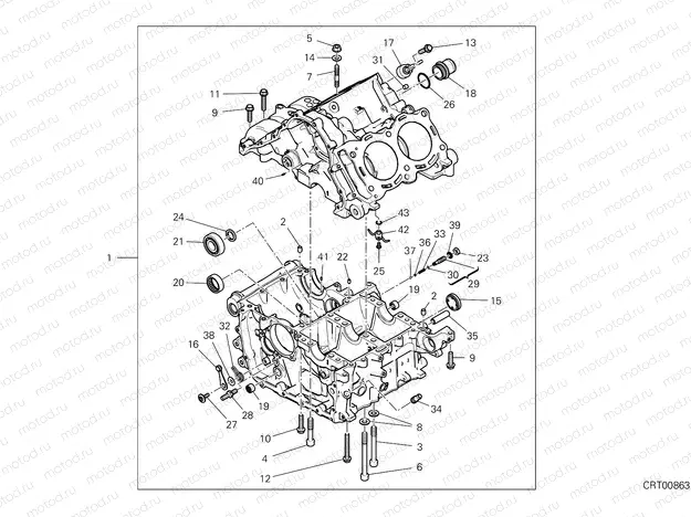 HALF-CRANKCASES PAIR [MOD:SFV4]