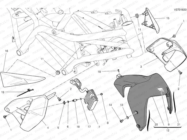 HALF FAIRING [MOD:M 797;XCO:NGWS,R]