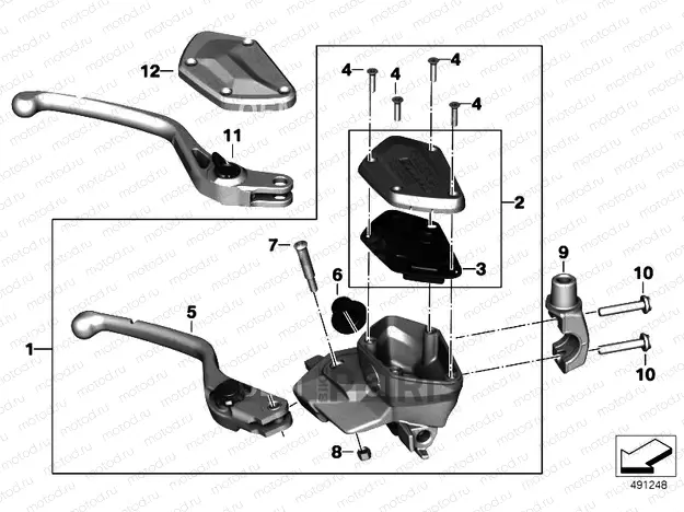 HANDBRAKE LEVER