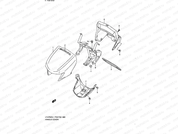 HANDLE COVER (LT-A750XL1 P33)