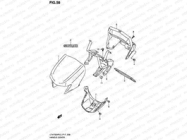 HANDLE COVER (LT-A750XPL3 P17)
