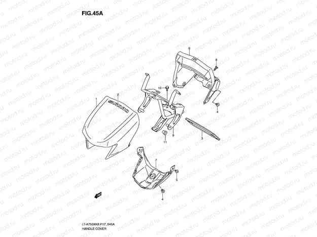 HANDLE COVER (LT-A750XZK8/XZK9 P17)