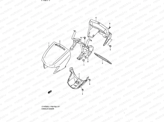 HANDLE COVER (LT-A750XZL1 P33)