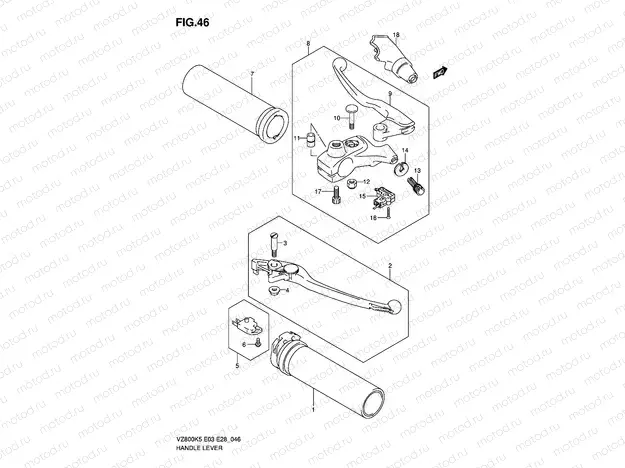 HANDLE LEVER (MODEL K5/K6)