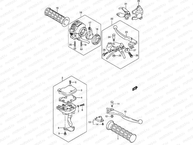 HANDLE LEVER (MODEL K5/K6/K7/K8)