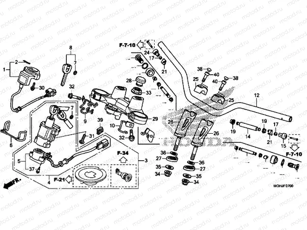 HANDLE PIPE / TOP BRIDGE