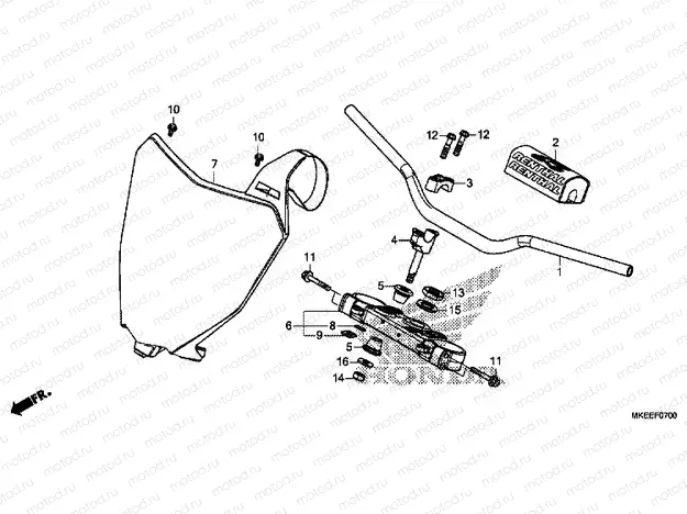 HANDLE PIPE / TOP BRIDGE