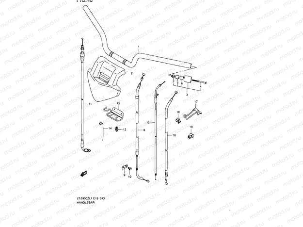 HANDLE RAIL (LT-Z400ZL1 E19)