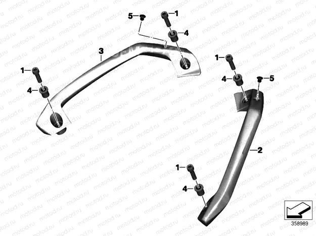 Handle rear