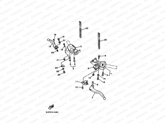 Handle Switzhi. Lever 1 (3 LN1)