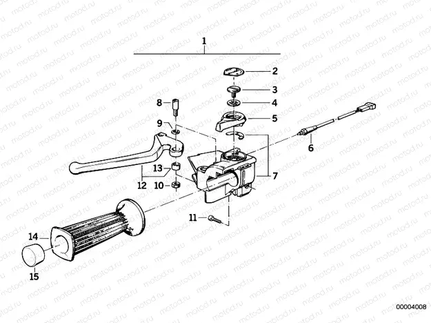 Handle unit left