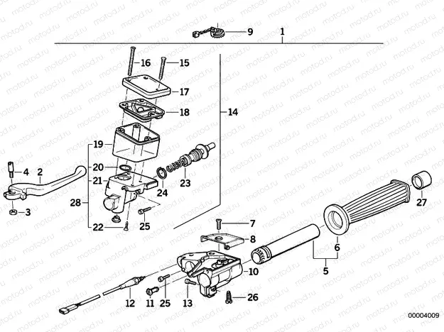 Handle unit, right