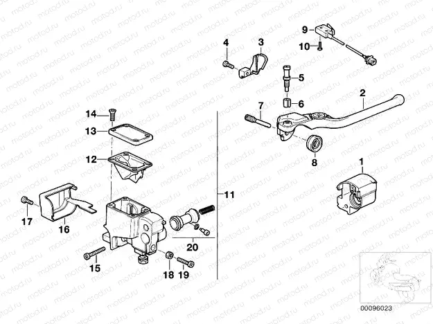 Handle unit right/single parts