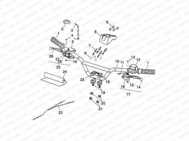 HANDLEBAR - A01EA09CA (4970857085B11) | HANDLEBAR - A01EA09CA (4970857085B11)