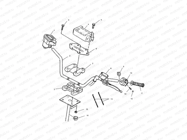 HANDLEBAR - A04BA25CA/CB (4982568256B04) | HANDLEBAR - A04BA25CA/CB (4982568256B04)
