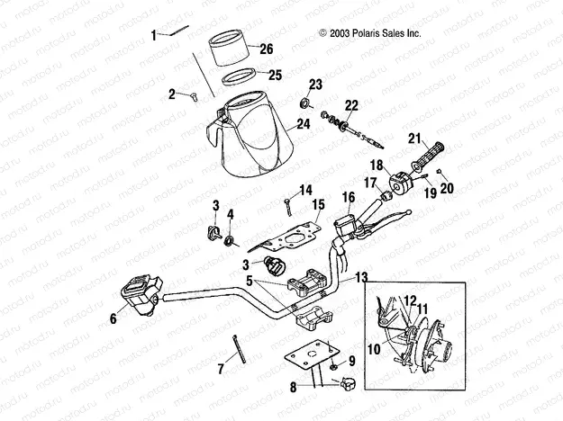 HANDLEBAR - A04JD32AA (4977487748C04) | HANDLEBAR - A04JD32AA (4977487748C04)