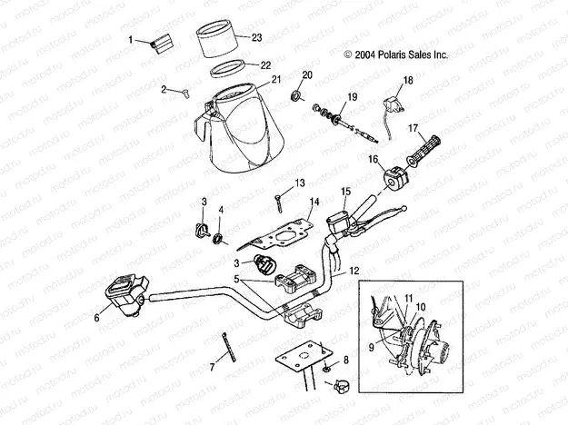 HANDLEBAR - A05CA32EA (4999200489920048B12) | HANDLEBAR - A05CA32EA (4999200489920048B12)