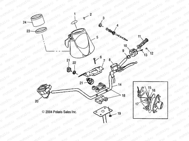 HANDLEBAR - A05CD32AA/AB/AC (4994909490B13) | HANDLEBAR - A05CD32AA/AB/AC (4994909490B13)