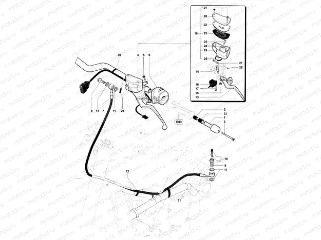 Handlebar Assembly Left