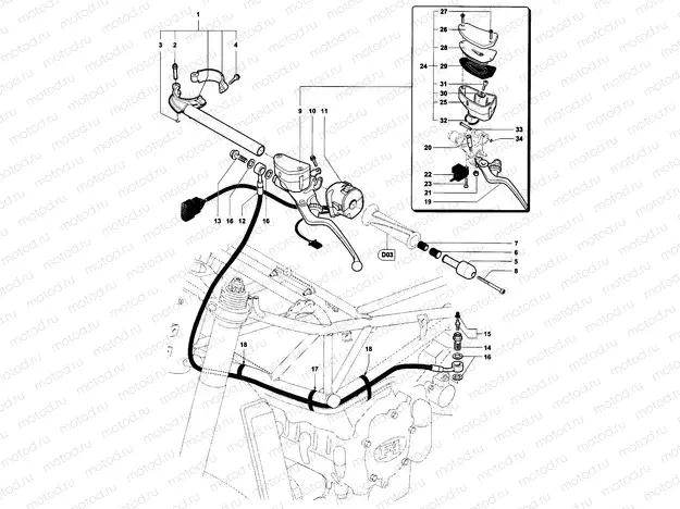 Handlebar Assembly Left