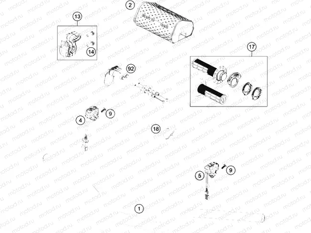 HANDLEBAR, CONTROLS