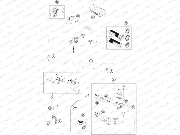 HANDLEBAR, CONTROLS|Frame|02