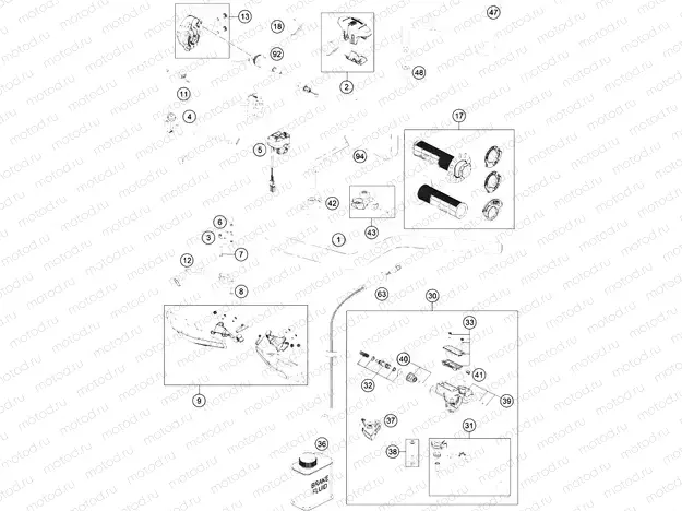 HANDLEBAR, CONTROLS|Frame|02