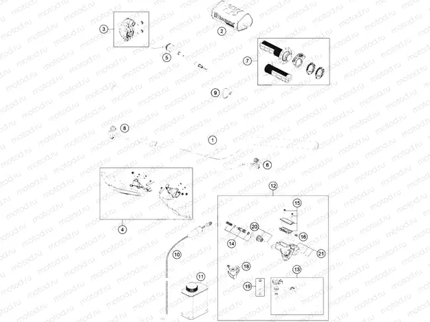 HANDLEBAR, CONTROLS|Frame|02