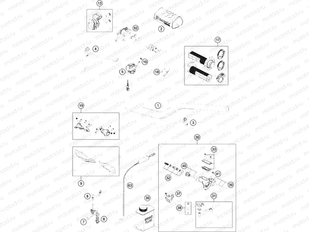HANDLEBAR, CONTROLS|Frame|02