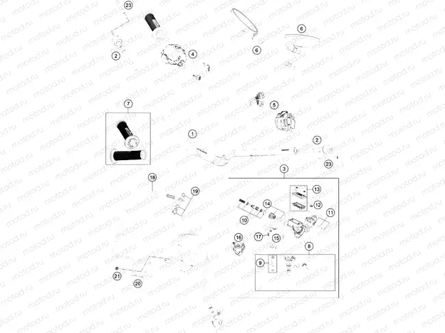 HANDLEBAR, CONTROLS|Frame|02