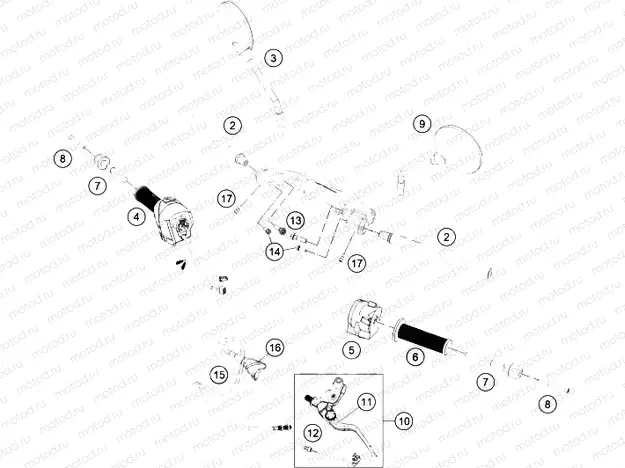 HANDLEBAR, CONTROLS|Frame|02