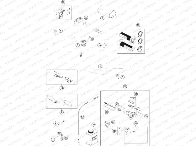 HANDLEBAR, CONTROLS|Frame|02