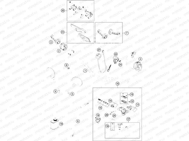HANDLEBAR, CONTROLS|Frame|02
