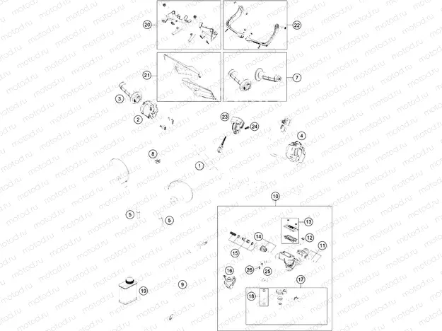 HANDLEBAR, CONTROLS|Frame|02