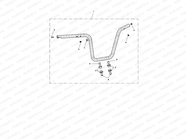 Handlebar, High, Chrome
