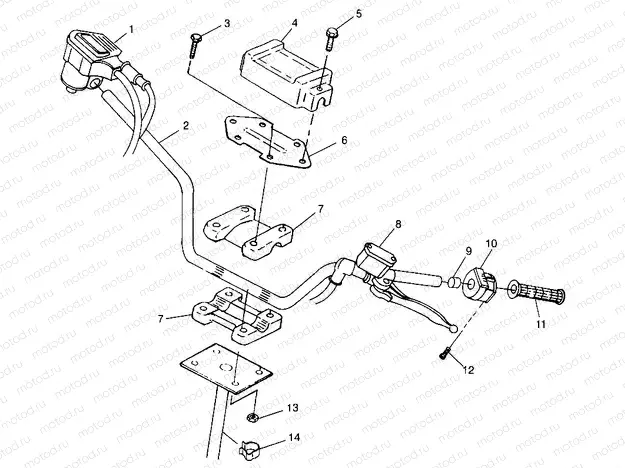HANDLEBAR Sport 400L W98BA38C (4947234723B006) | HANDLEBAR Sport 400L W98BA38C (4947234723B006)