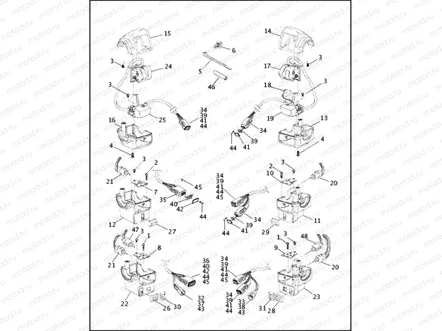 HANDLEBAR SWITCHES - 1996 (1 OF 2)