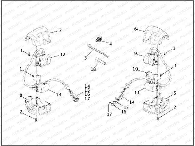 HANDLEBAR SWITCHES - 1996