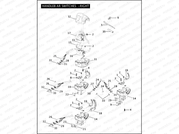 HANDLEBAR SWITCHES - RIGHT