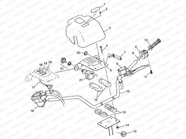 HANDLEBAR XPLORER 300 W98CC28C (4945264526B011) | HANDLEBAR XPLORER 300 W98CC28C (4945264526B011)