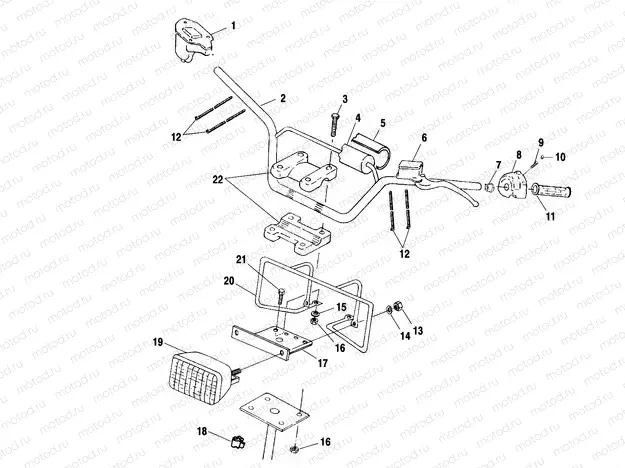 HANDLEBAR/HEADLIGHT - A01BG50AA (4963766376B008) | HANDLEBAR/HEADLIGHT - A01BG50AA (4963766376B008)