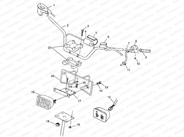 HANDLEBAR/HEADLIGHT - W98BC50A (4944994499b009) | HANDLEBAR/HEADLIGHT - W98BC50A (4944994499b009)