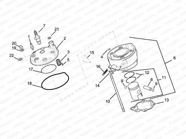 Head - piston